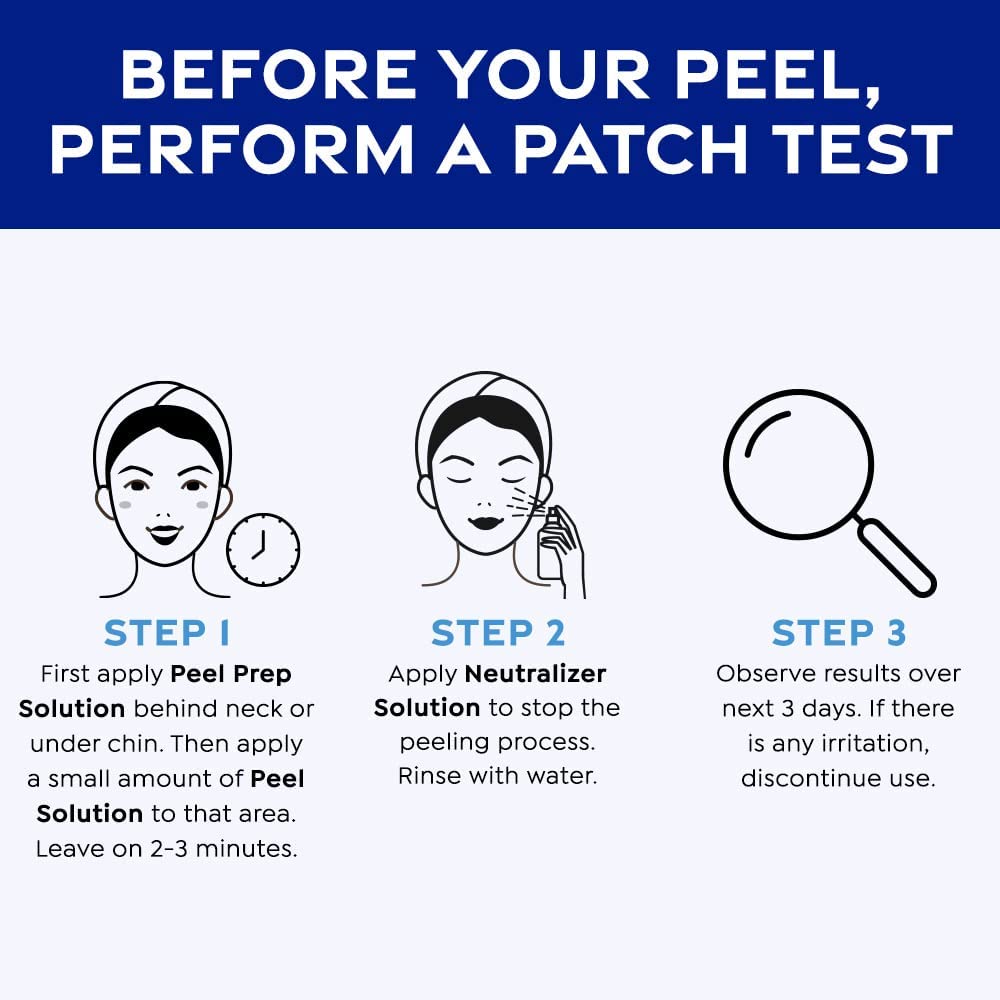 MedPeel Salicylic Acid 10% Essential Peel Kit, Includes Peel, Prep