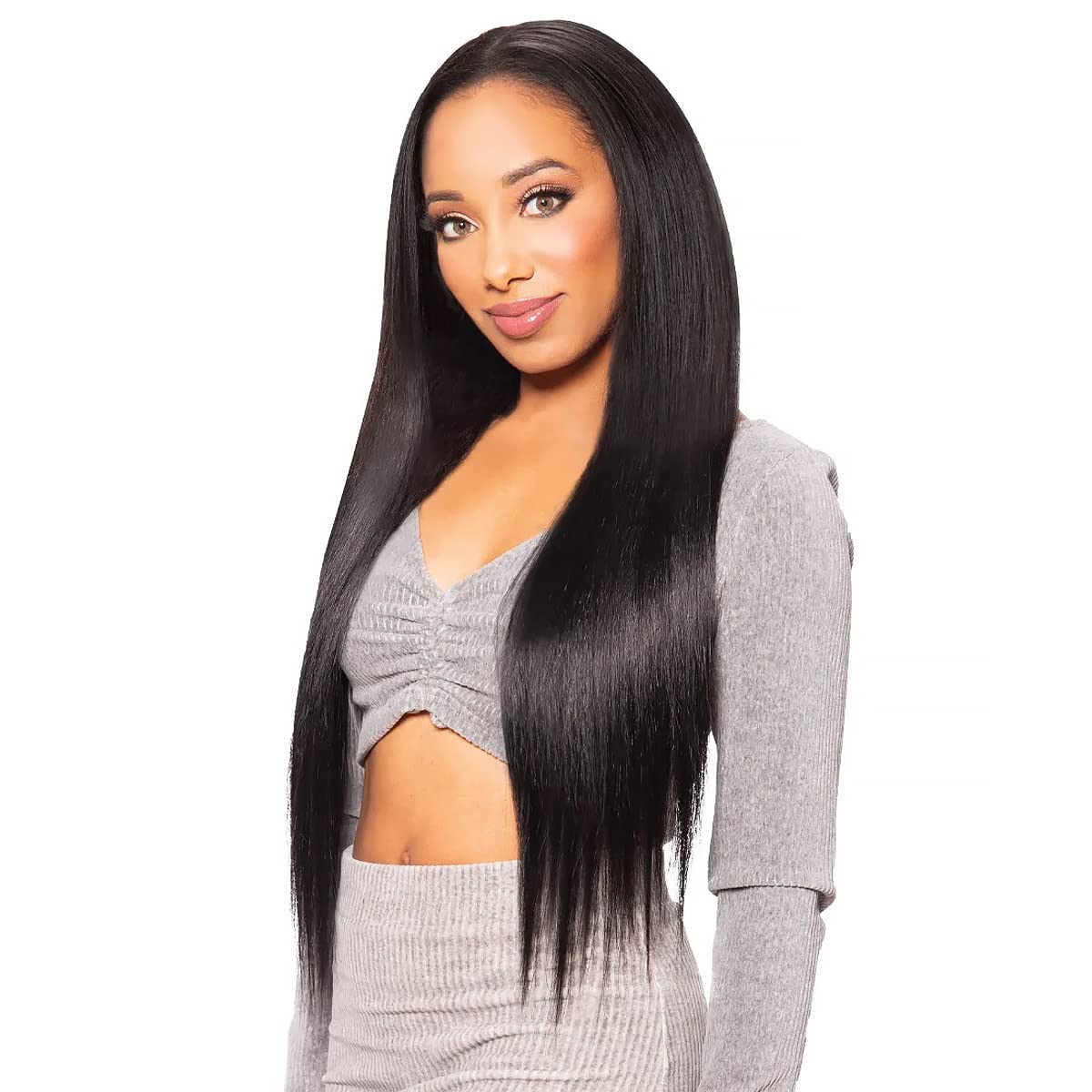 Zury Natural Dream Clip-On Hair Extensions - Natural Yaky 24" | Color: Natural Black