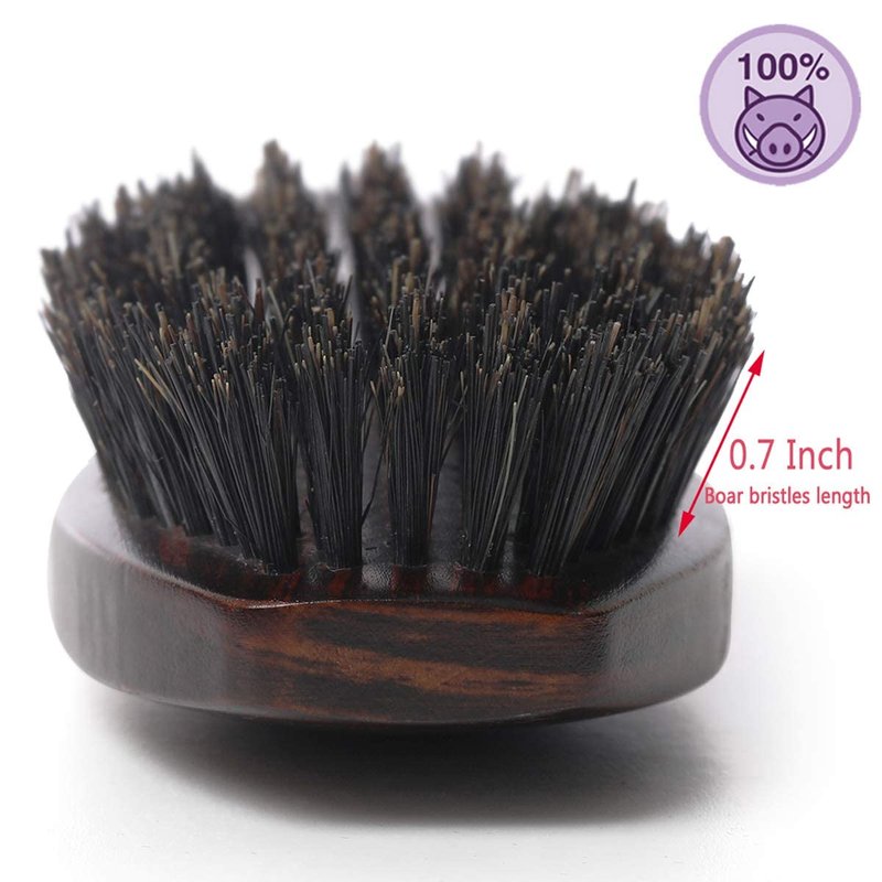 Natural Boar Bristle Hair Brush - Wooden Handle for Fine Hair | Unisex Design