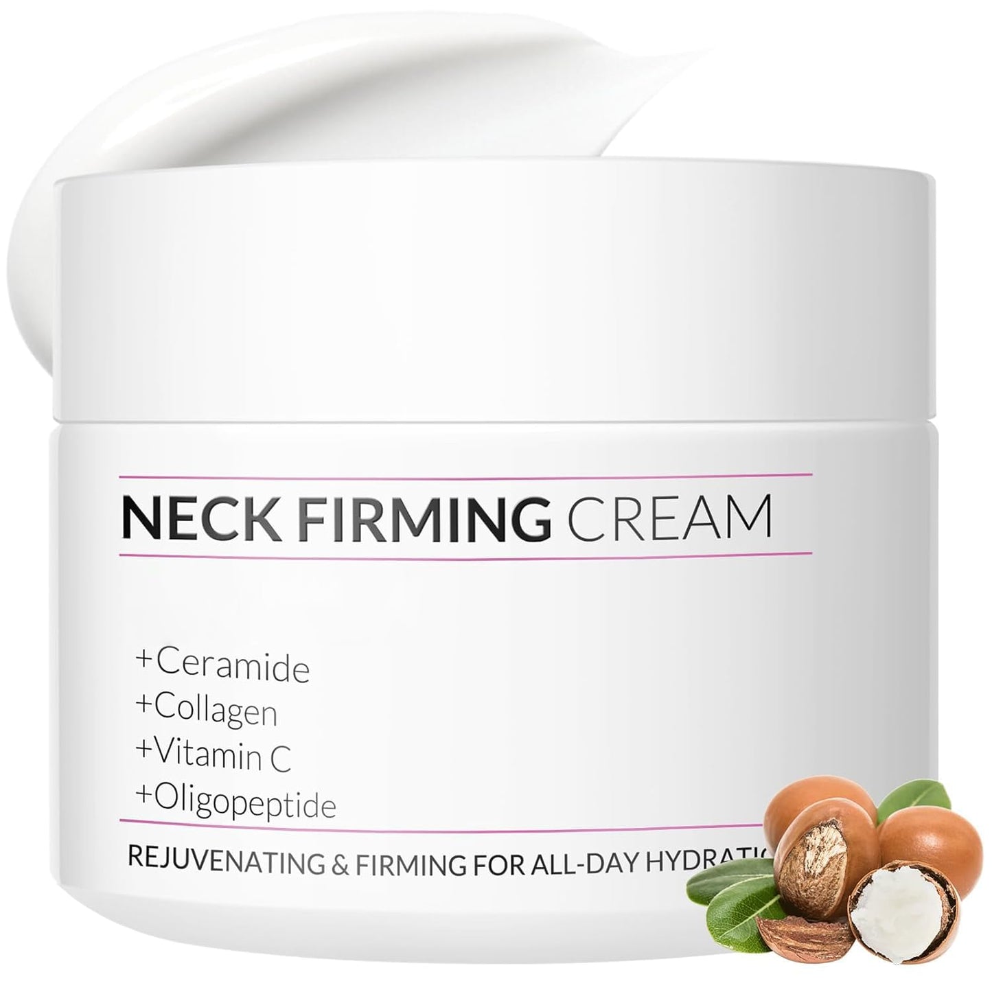 VicGFHS Neck Firming Creams for Tightening and Firming, Moisturizer Face Cream with Collagen, Hyaluronic Acid, Day & Night Anti-Aging Skin Tightening Cream for Neck, Décolleté & Face – 1.7Fl Oz