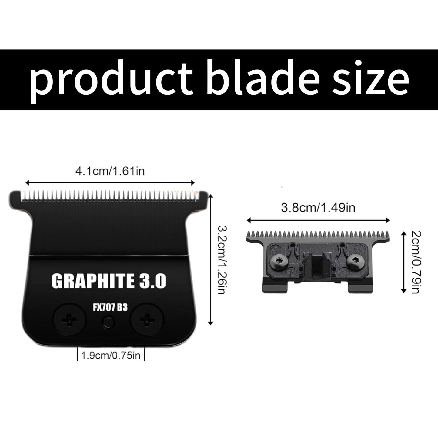 Replacement Blades Compatible with BaByliss PRO Barberology Trimmer Blade