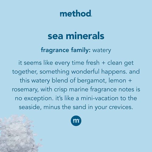 Method Gel Hand Soap Refill, Sea Minerals, Biodegradable Formula, 34 Fl Oz (Pack of 2)
