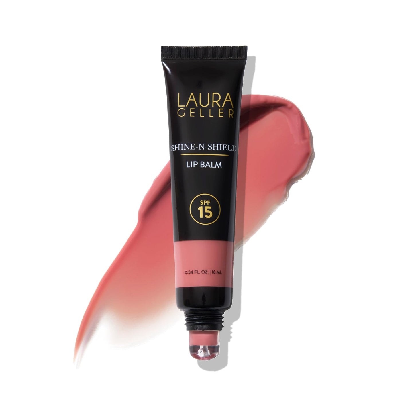LAURA GELLER NEW YORK Shine-n-Shield Lip Balm SPF 15, Sunset Sands - Nourishes, Hydrates & Protects Lips