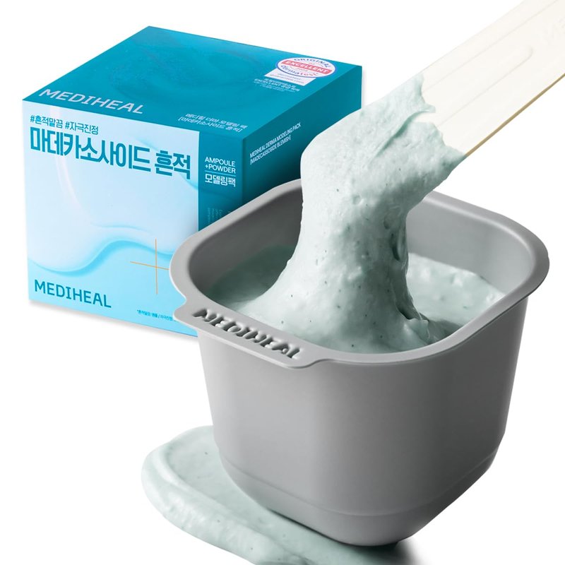 Mediheal Derma Modeling Pack - Madecassoside Blemish Relief | Hydrating DIY Icy Jelly Mask for Clear Skin
