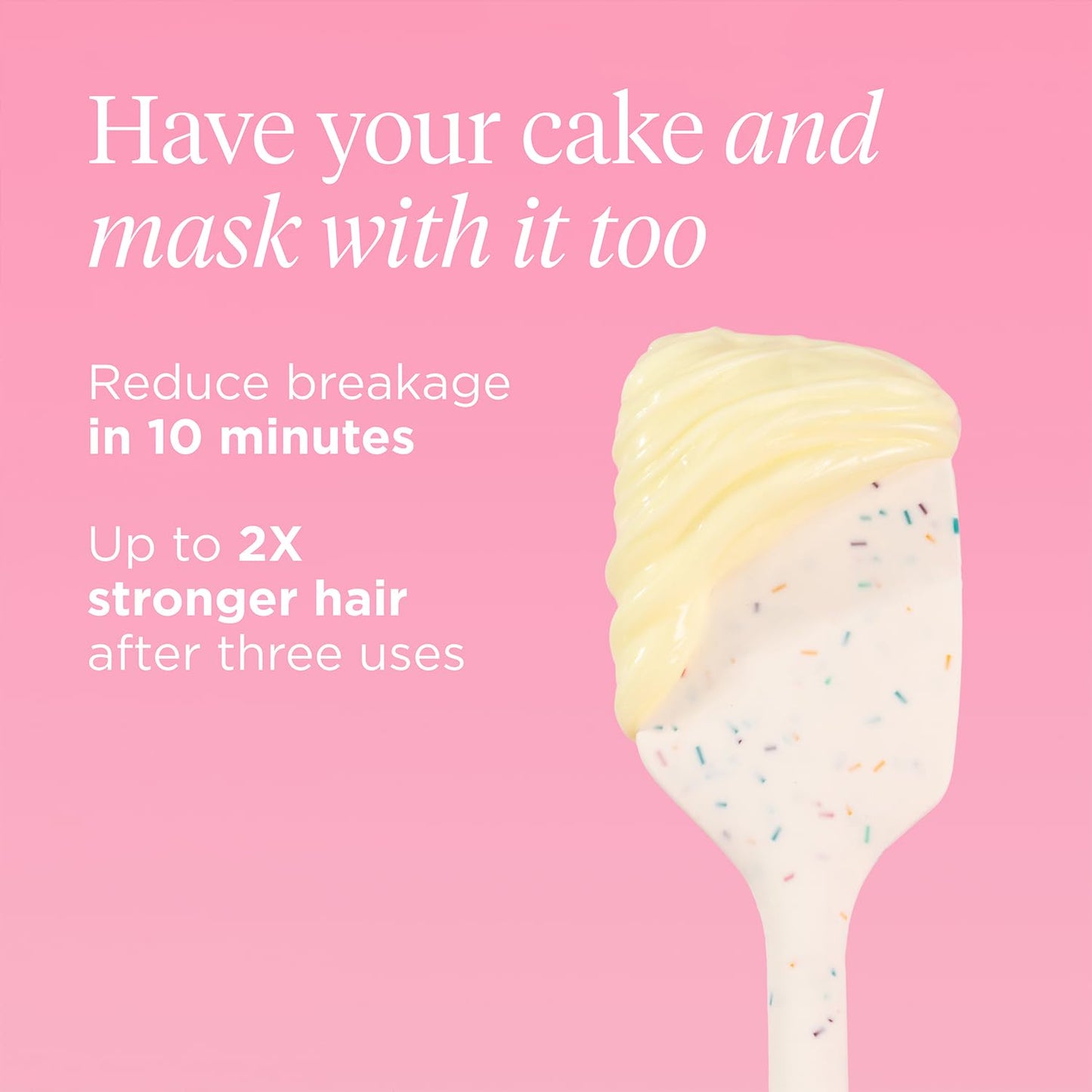 Briogeo Don't Despair, Repair! Birthday Cake Deep Conditioning Mask | Protein + Moisture Balance Conditioner for Dry, Damaged, Color-Treated Strands | Vegan & Cruelty-Free | 8 oz