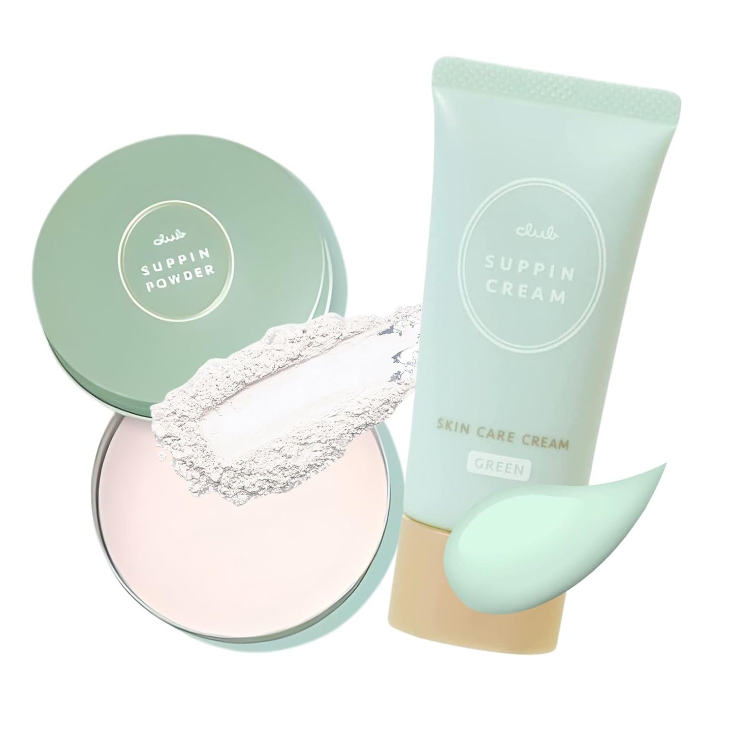 Translucent Setting Powder & Hydrating BB Cream - Organic Foundation with Shea Butter | White Floral Bouquet