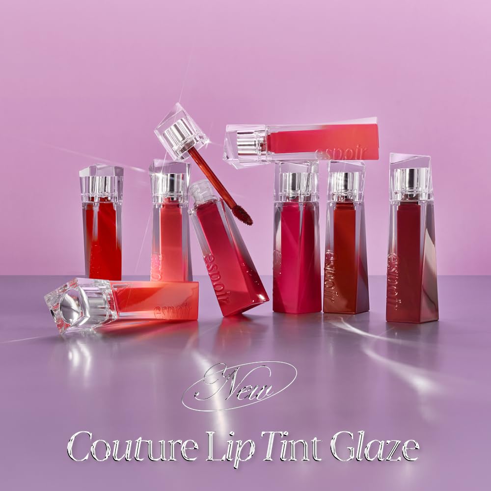 Espoir Couture Lip Tint Glaze - #5 Orchid | Long-Lasting High-Shine Lip Plumper | 0.19oz Tinted Moisturizer