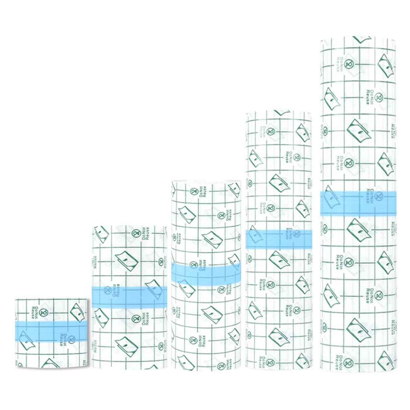 5 Rolls Transparant Waterproof Adhesive Bandages,Second Skin Tattoo Cover Up Tape,Waterproof Tattoo Supplies for Swimming,Shower,Wound Initial Healing,Skin Protection.