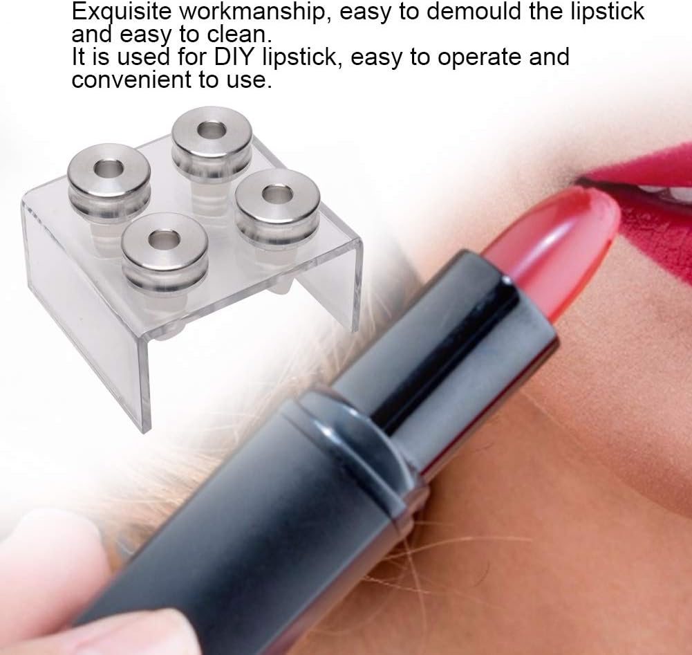 DIY Lipstick Mold - 9mm Silicone Lipstick Filling Tube for Handmade Lip Balm | 4 Holes Design