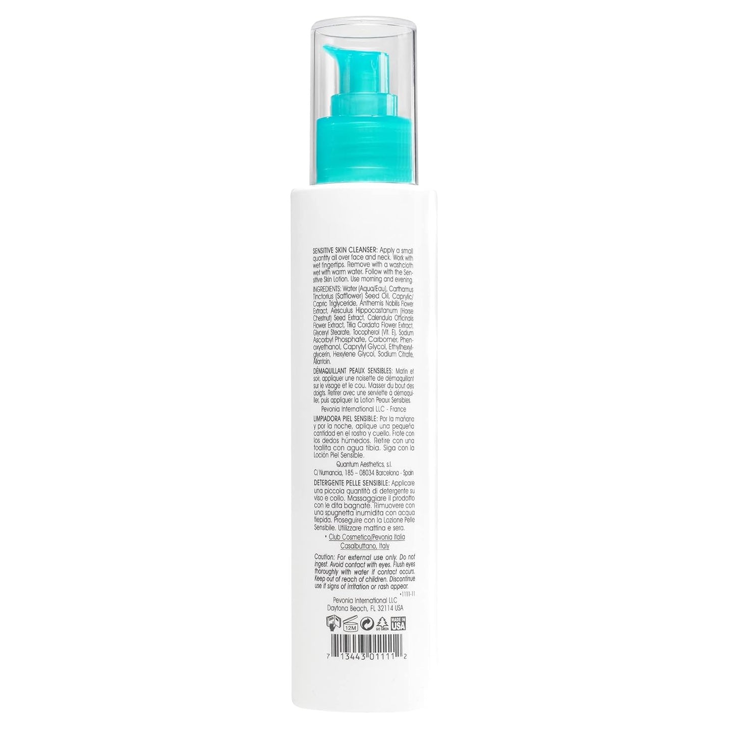 Pevonia Sensitive Skin Cleanser - Gentle Formula for All Skin Types | 6.8 Fl Oz