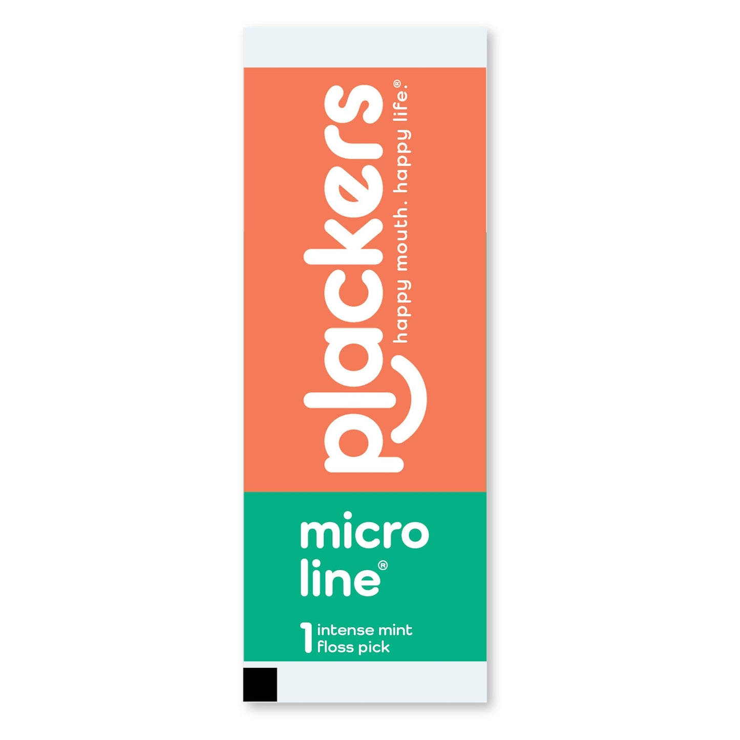Plackers® Micro Line® Floss Picks - Intense Mint, Floss Fiber Made Without PTFE, 500 Count