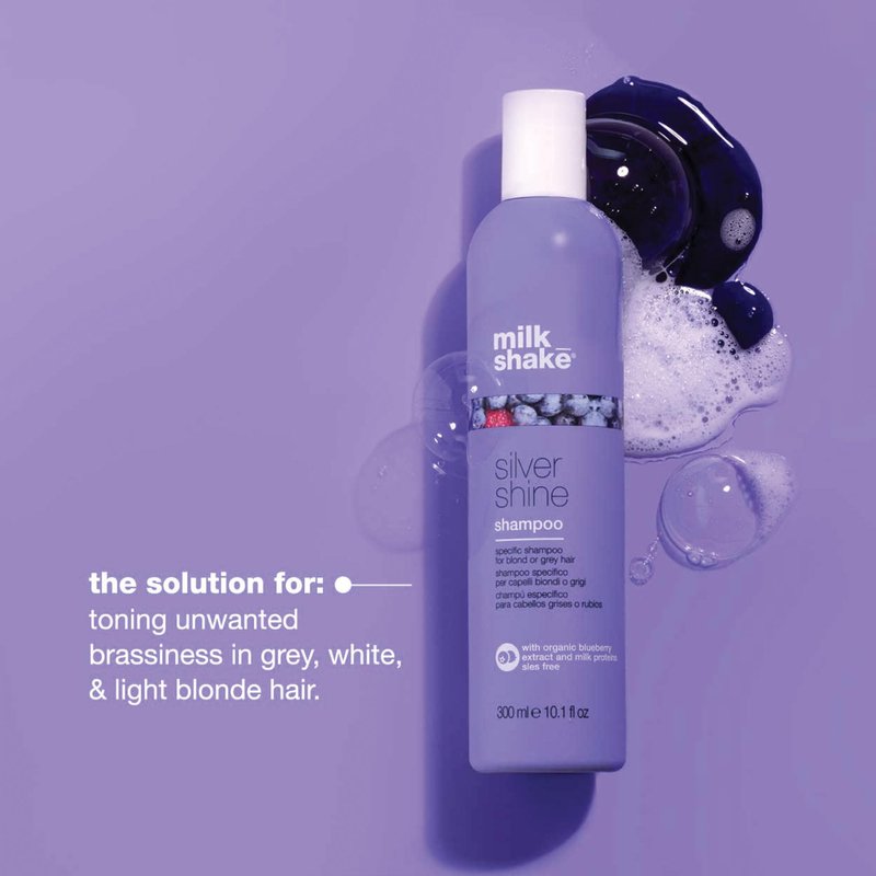 milk_shake Silver Shampoo, Purple, Milk, 10.1 Fl Oz