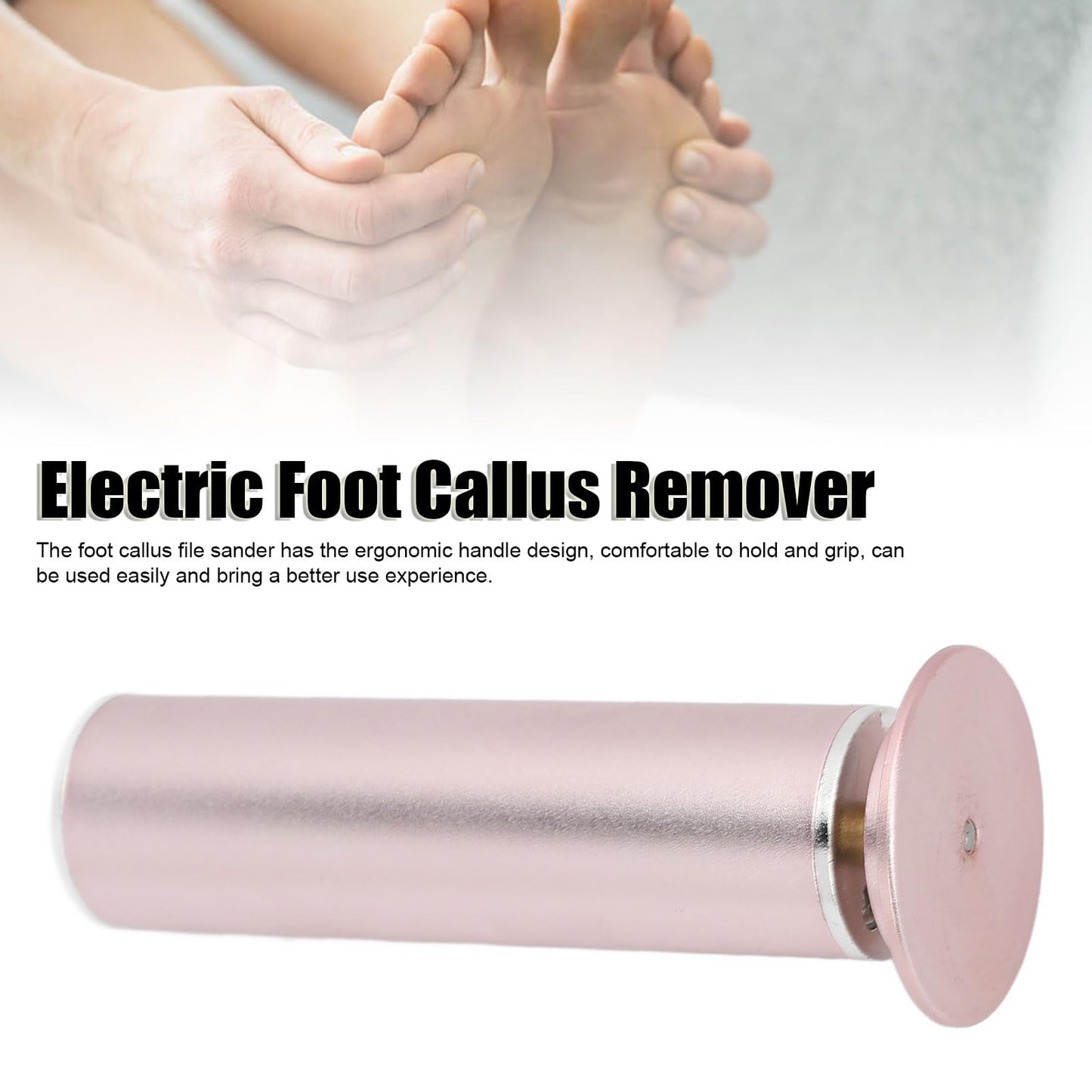 Electric Foot Callus Remover Kit,Electric Foot Callus Remover Foot Dead Skin Filer Pedicure Tool with Adapter And Sandpaper Discs