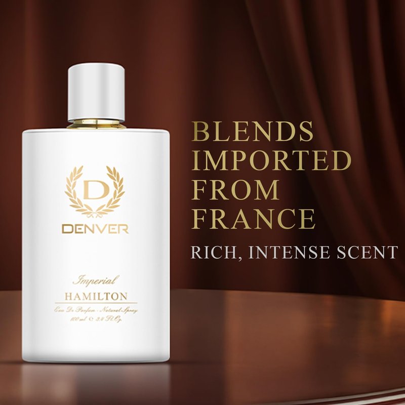 Denver Imperial Eau de Parfum for Men - Long-Lasting Citrus, Spicy & Woody Fragrance | 3.38 Fl Oz (100 ml)