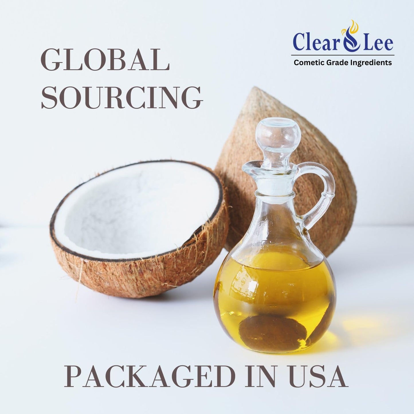 ClearLee Fractionated Coconut Oil MCT - Cosmetic Grade Natural & Pure Oil for Massage, Body, Hair, Skin, Face, Nail, Spa, Aromatherapy Carrier for Essential Oils, Soap Making, Serums & More (32 oz)