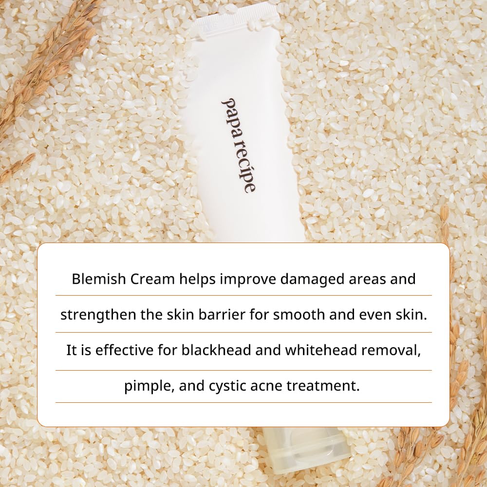 Papa Recipe Panthenol Blemish Cream 100ml– with Galactomyces and Niacinamide for Acne and Uneven Tone, Korean Skincare