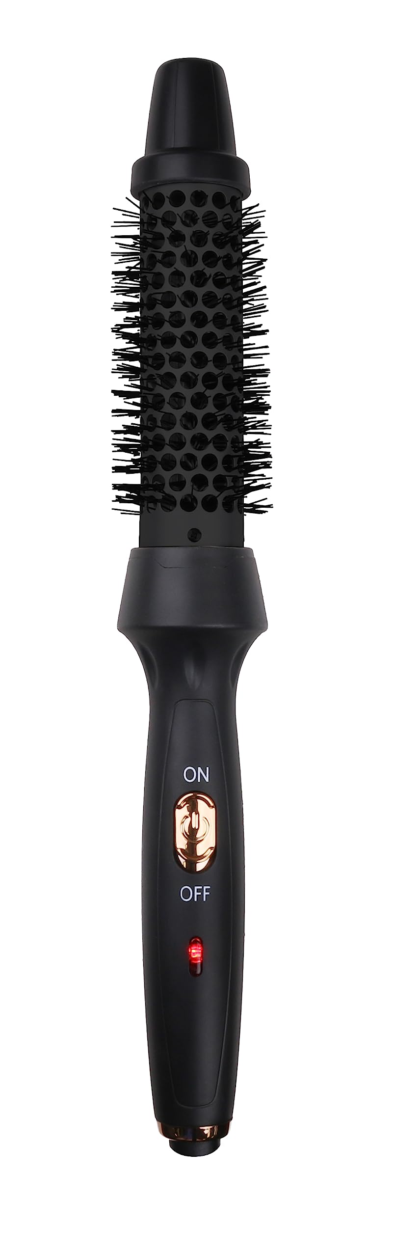 Aria Beauty Thermal Ionic Styling Brush - Hot Styling Tool for Perfect Blowouts - Does Not Blow Air - Ceramic Round Brush - Lightweight Design and Easy Grip - Black - 1 pc - One Temperature
