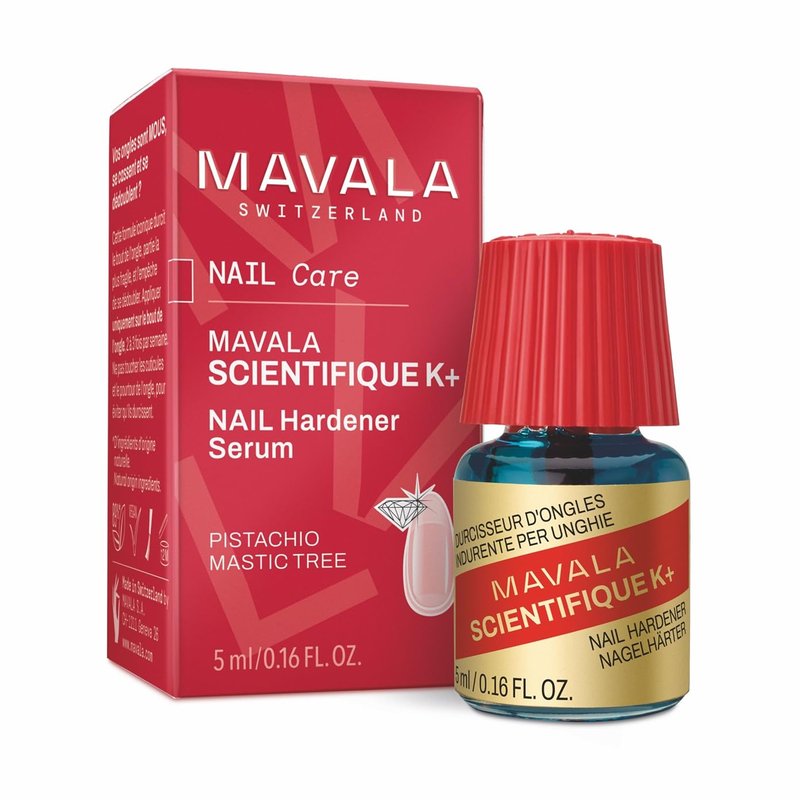 MAVALA Scientifique K+ Keratin Hardener | Nail Strengthener & Protector | 0.16 Fl Oz, Multi-Color