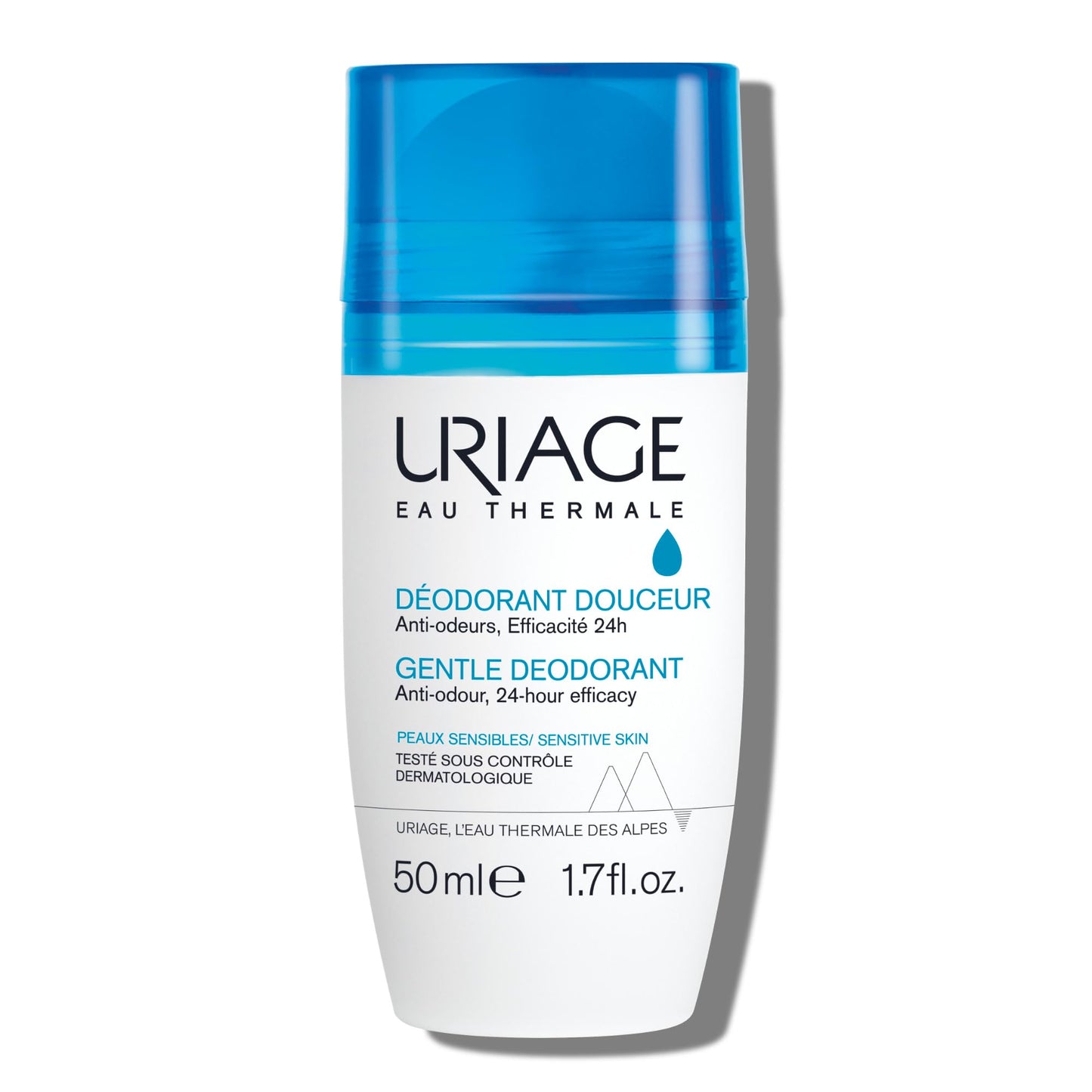 Uriage - Deodorant for Sensitive Skin 50ml, 1.69 oz- Daily Freshness - Aluminum-Free Formula - No alcohol - 24-Hour Odor Protection, Suitable for Sensitive Skin, No White Marks, Unisex Fresh Fragrance