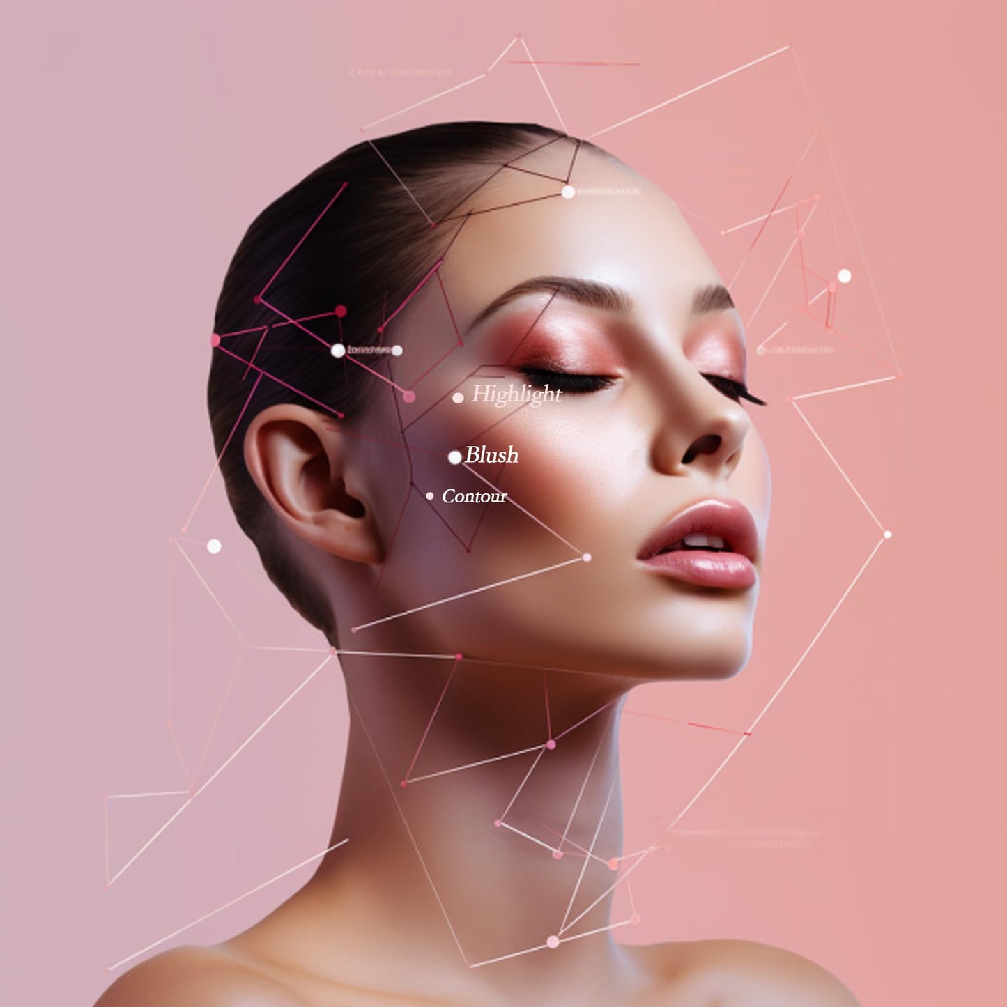 ONXK Highlighter Makeup Cream Contour Stick - Easy to Apply Natural Bronzer Stick & Blush Stick Non-greasy & Waterproof Blush for Cheeks Face Beauty Makeup Kit(Including Makeup Blush)