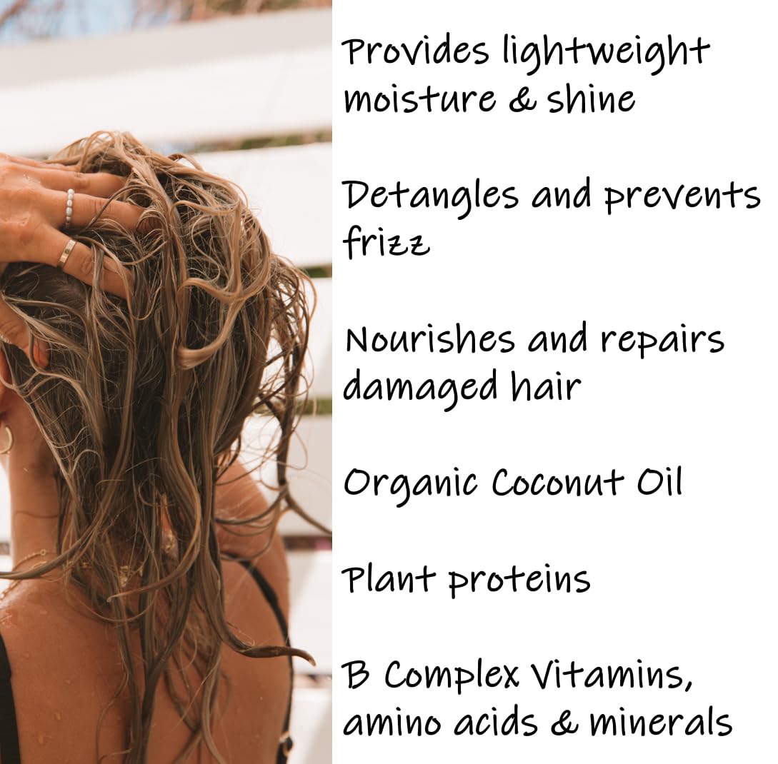 Saltie By 30A Shampoo and Conditioner Set - Seaweed Hydrating Shampoo and Sea Kelp Daily Conditioner to nourish dry damaged hair, repair and bond damange and reduce frizz