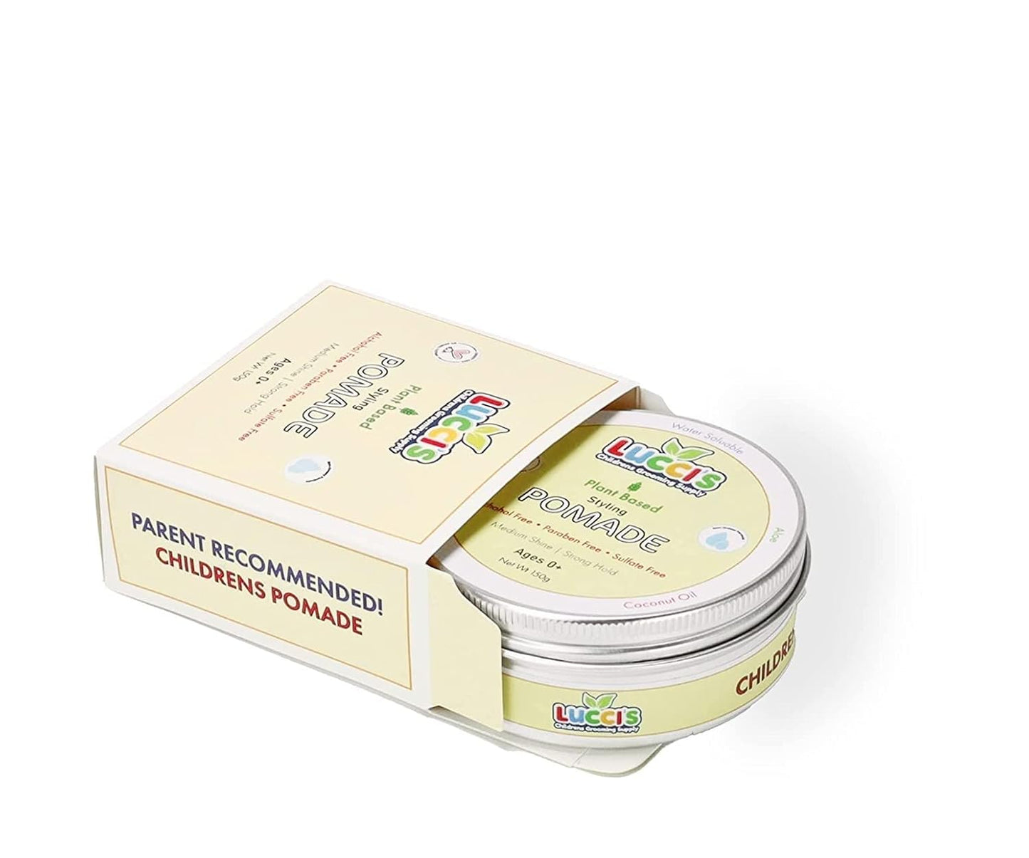 Baby Hair Gel - 5oz Plant-Based Styling Pomade for Infants | No Parabens, Medium Shine & Strong Hold