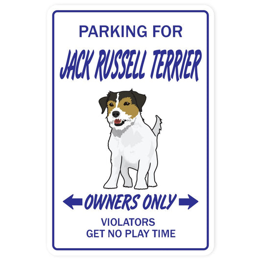 Jack Russell Terrier Novelty Sticker | Indoor/Outdoor | Funny Home Décor for Garages, Living Rooms, Bedroom, Offices | SignMission Funny Gift Vet Breeder Owner Decal Wall Plaque Decoration