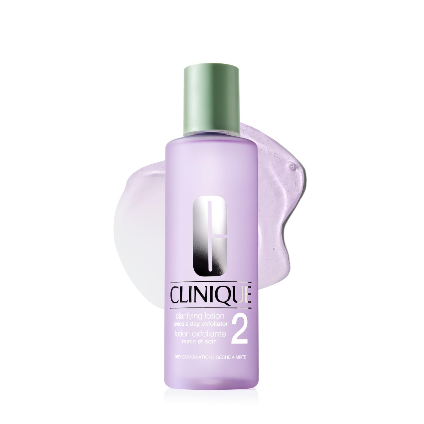 Clinique 3-Step Clarifying Lotion Face Exfoliator 2 | Toner With Witch Hazel | For Dry Combination Skin Types, 13.5 Fl Oz