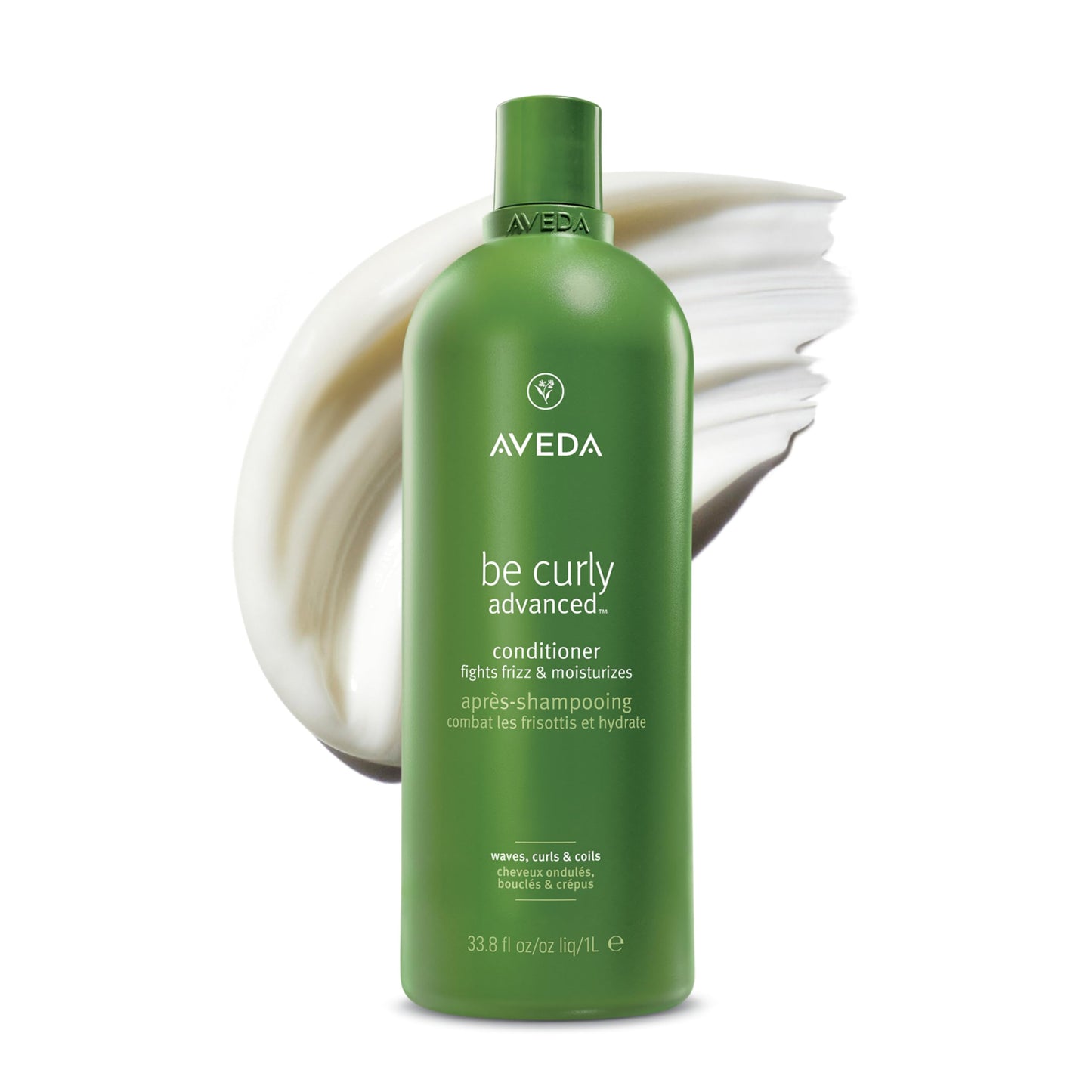 Aveda Be Curly Advanced Conditioner | Adds Moisture and Definition to Curly, Coily, Wavy Hair |Detangles and Fights Frizz | Silicone Free | 97% Naturally Derived*, 33.8 Fl Oz