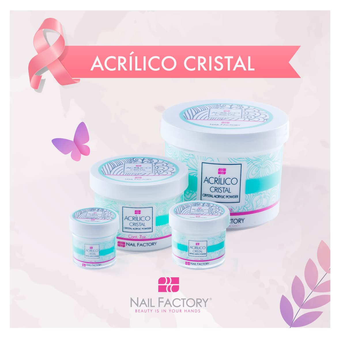 Professional Grade Clear Acrylic Powder - 7 oz for Sculpting & Building Nails