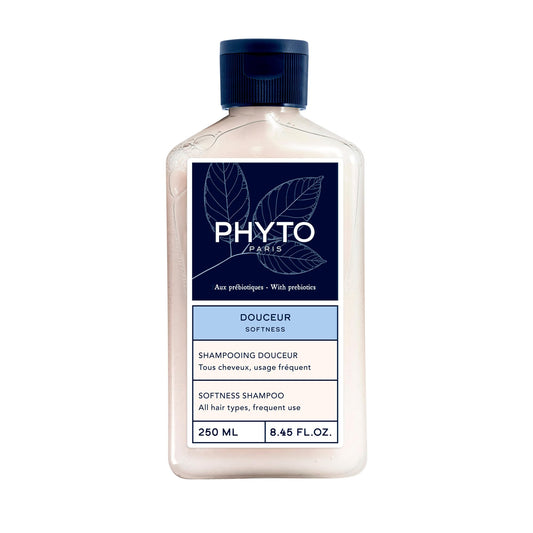 PHYTO Softness Daily Shampoo for All Hair Types | Gentle Botanical Formula | Soft, Light Cleansing | Scalp-Respecting | Suitable for Frequent Use | Made in France