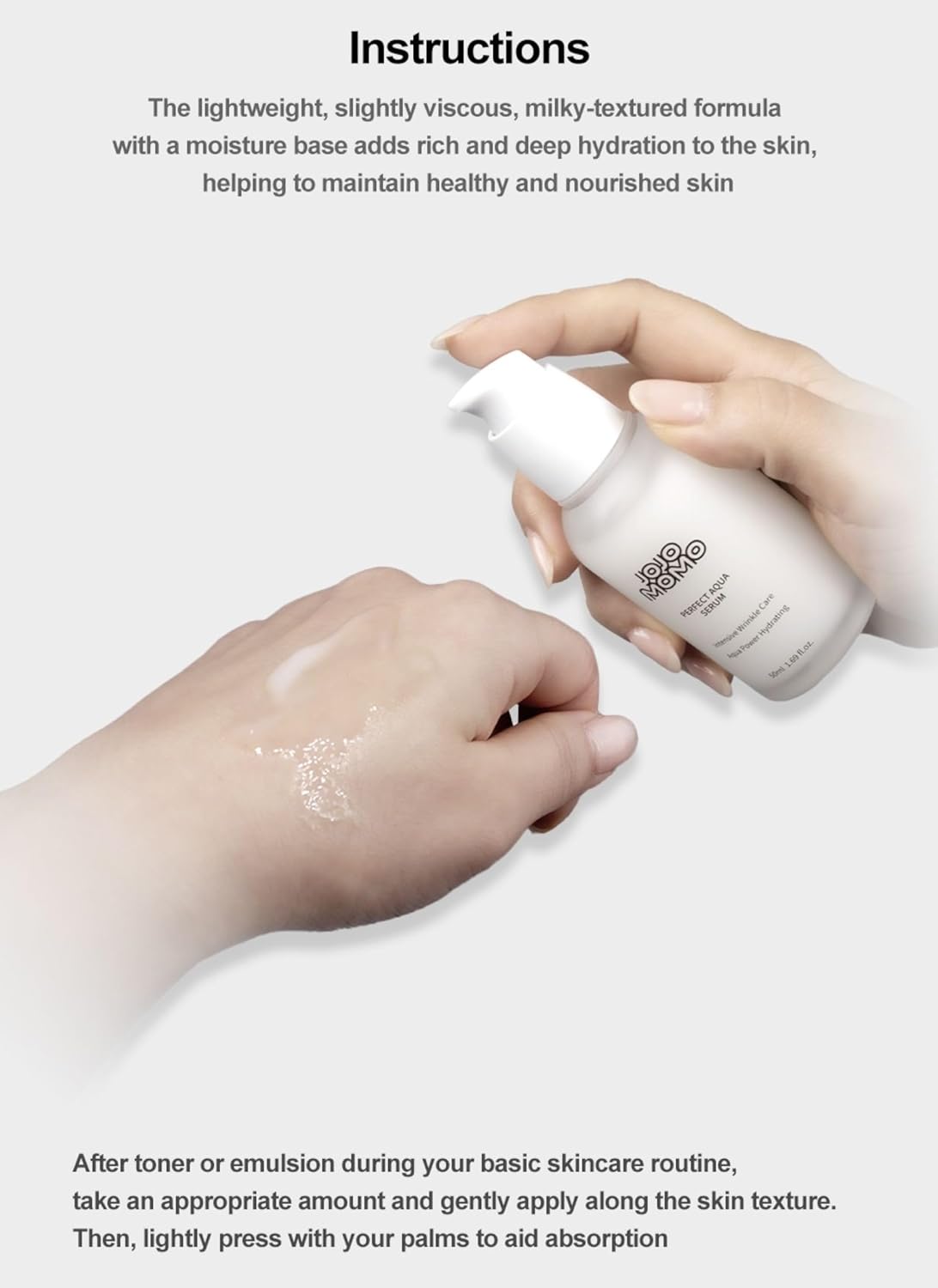 Cream Gel Face Serum - K-Beauty Daily Moisturizer for Makeup Prep | 50ml