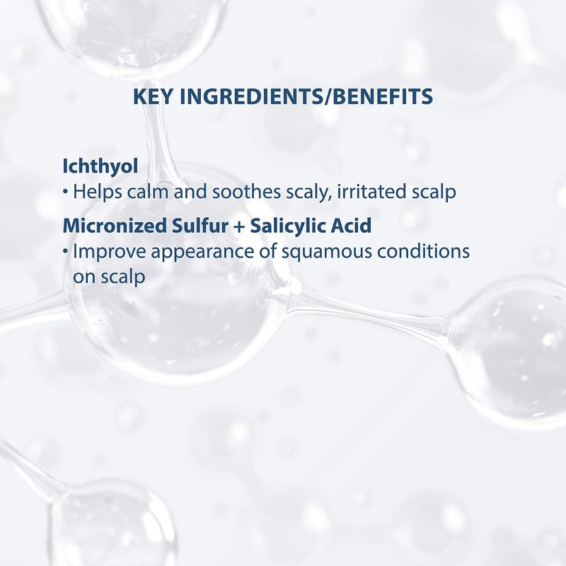 Ducray Kertyol P.S.O. Shampoo, Scalp Prone to Psoriasis, Micronized Sulfur, Salicylic Acid, Soothes Red, Irritated Scalp, 6.7 oz.