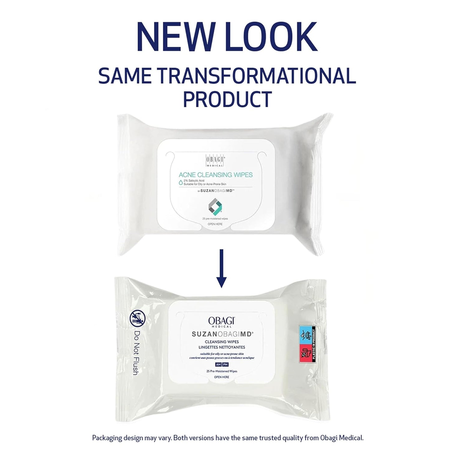 On-The-Go Cleansing Wipes for Oily & Acne-Prone Skin | 25 Count
