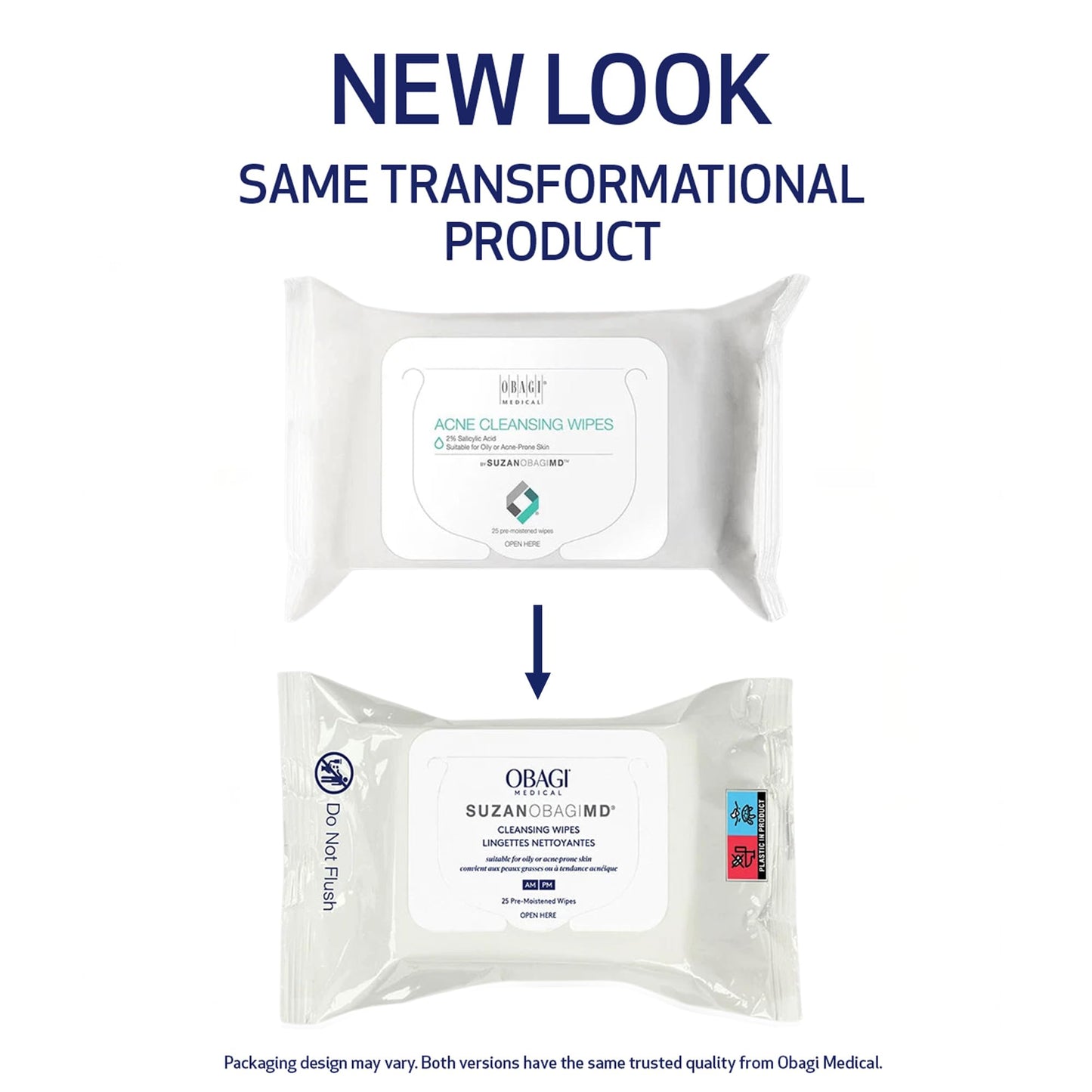SUZANOBAGIMD On the Go Cleansing Wipes for Oily or Acne Prone Skin, 25 count