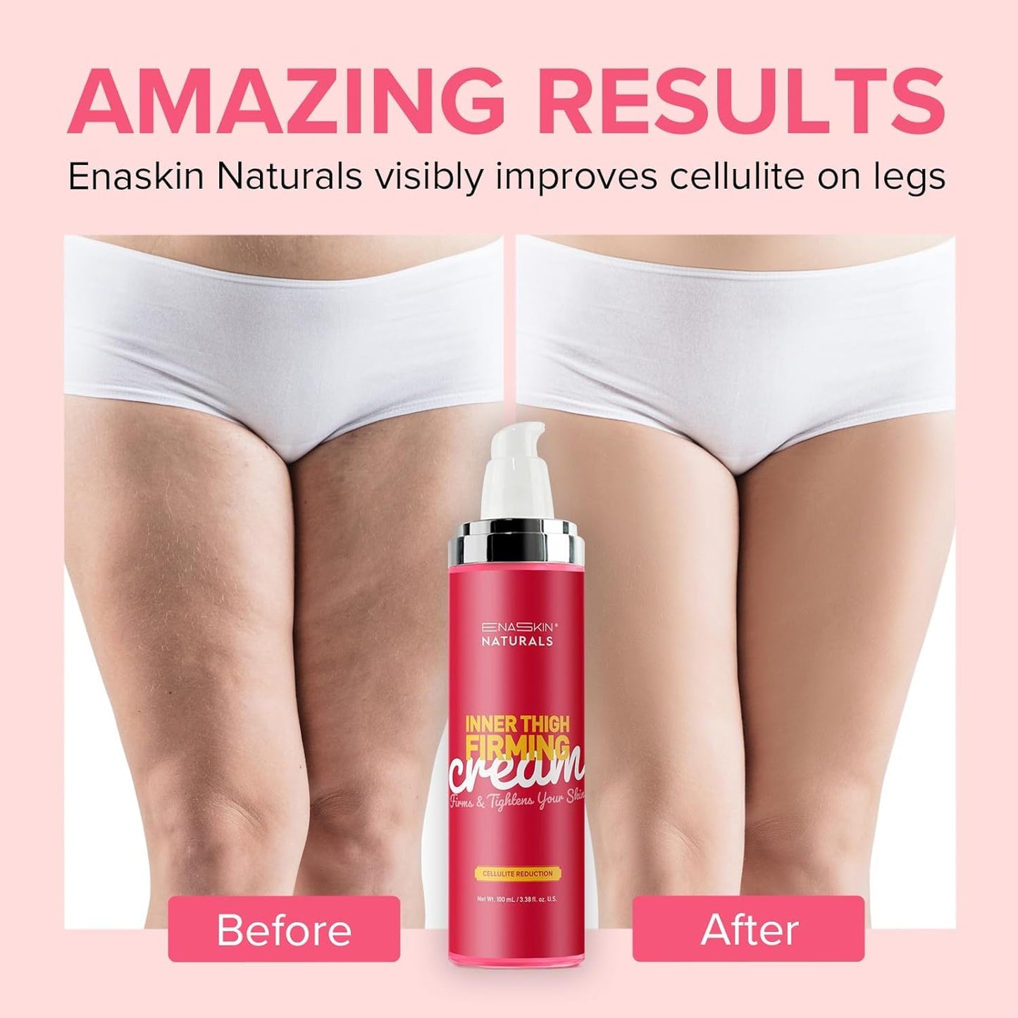 Cellulite Remover for Legs & Inner Thigh- Skin Tightening Lotion for Womens' Booty, Stomach & Belly