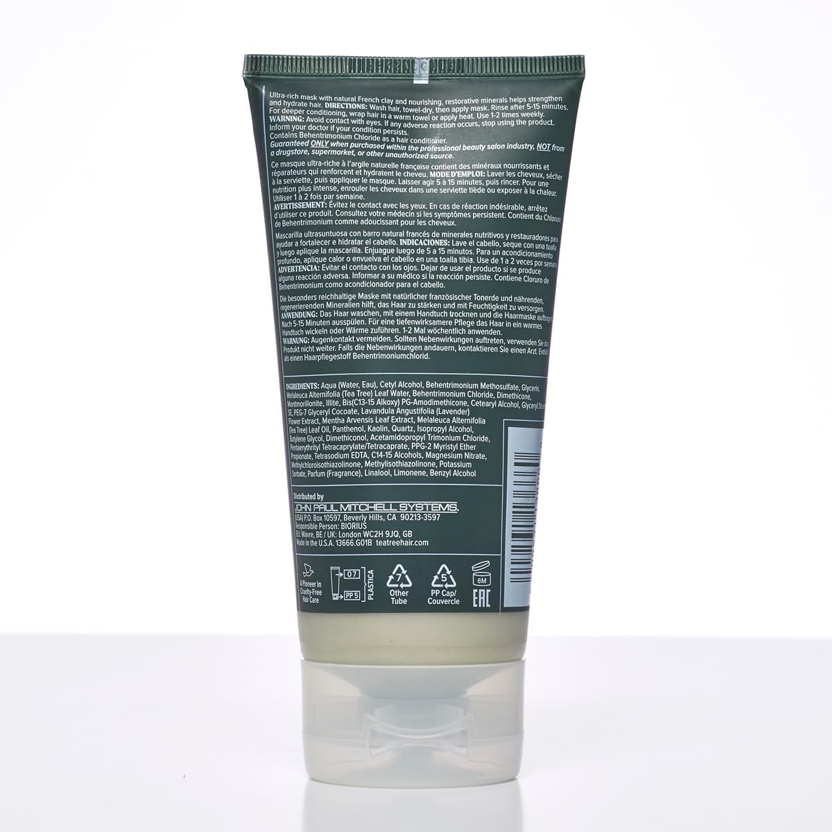 Tea Tree Lavender Mint Deep Conditioning Mineral Hair Mask, Hydrates + Strengthens, For Coarse + Dry Hair, 5.1 fl. oz.