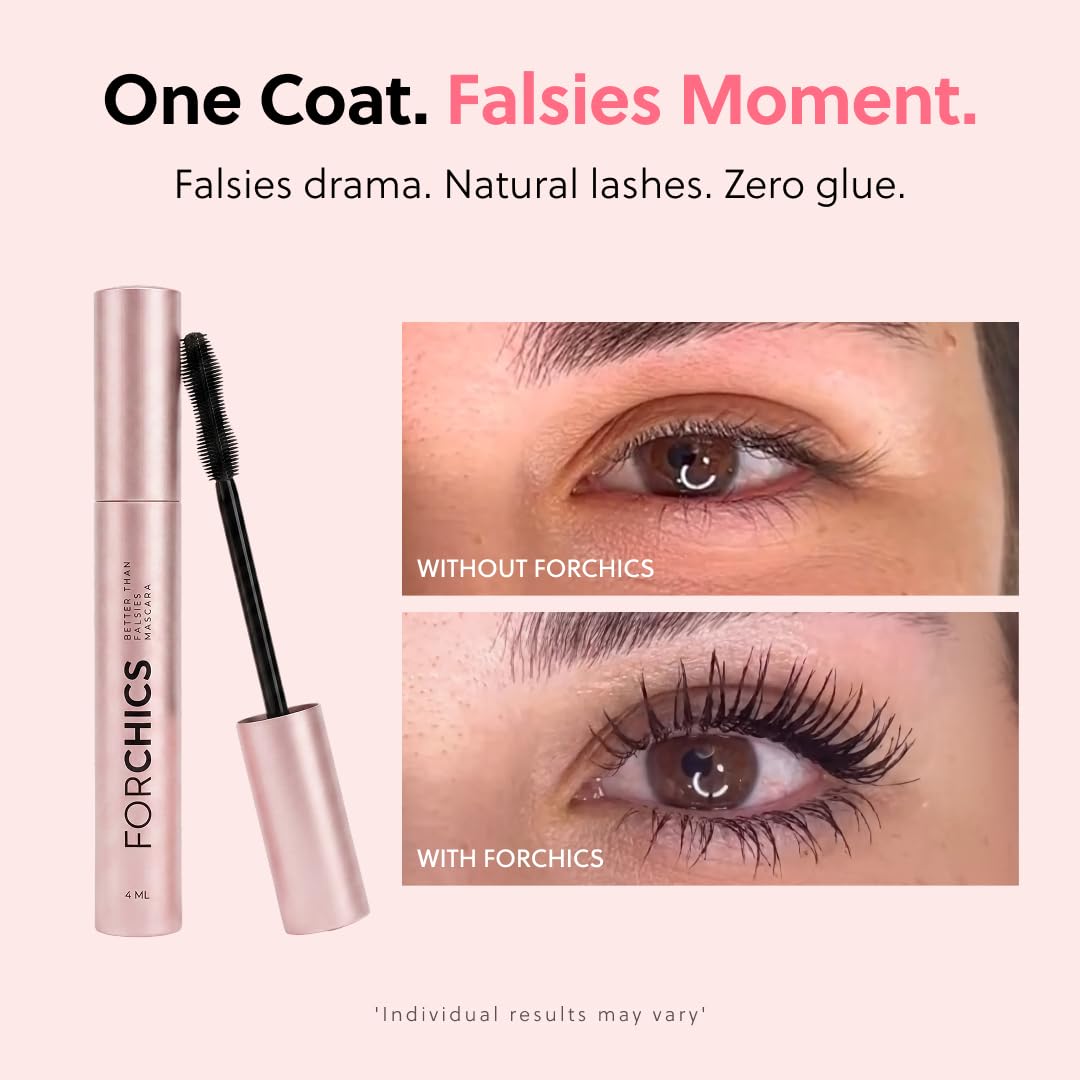 Nourishing Mascara | Growth & Strengthening Formula for Thicker, Healthier Lashes - Volumizing Black Treatment
