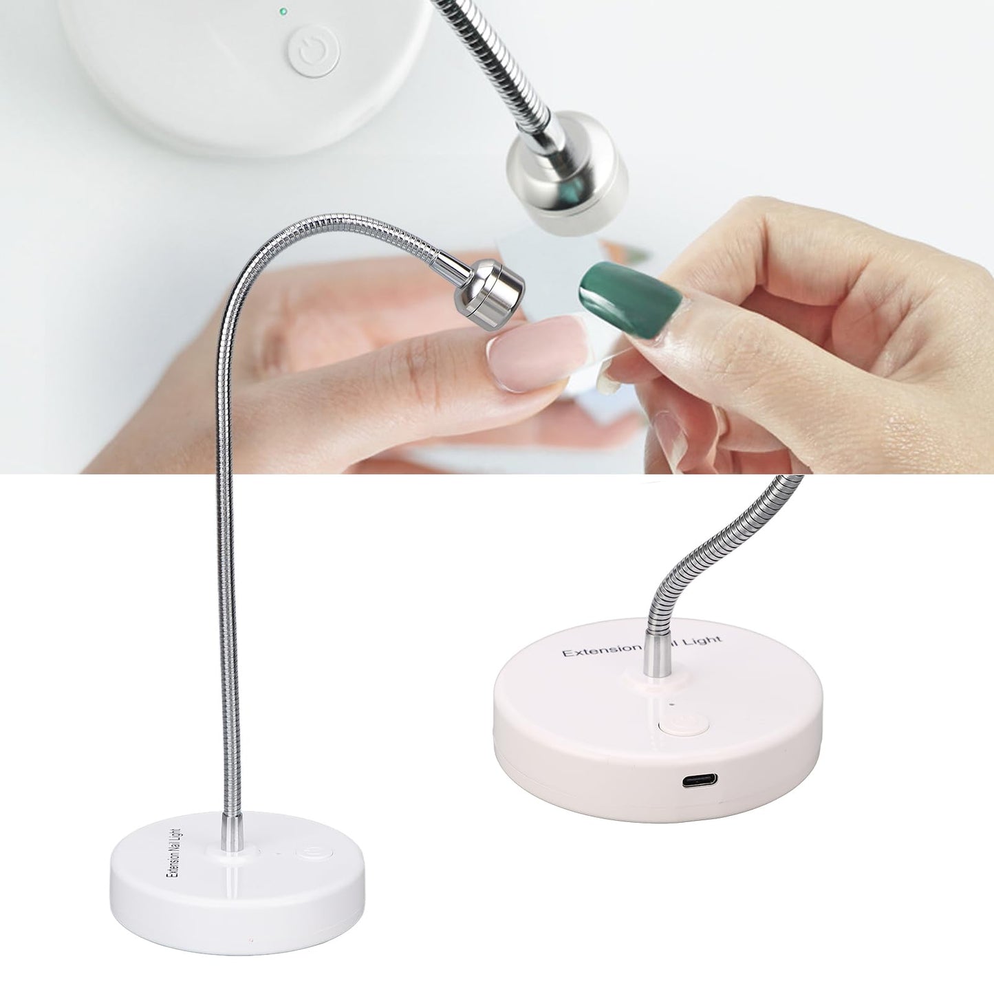 LED Light, 3W USB Input Flash Cure Light for Nails, Nail Dryer Nail Extension Gel Curing Lamp for Outdoor Stall Gel Nail Curing