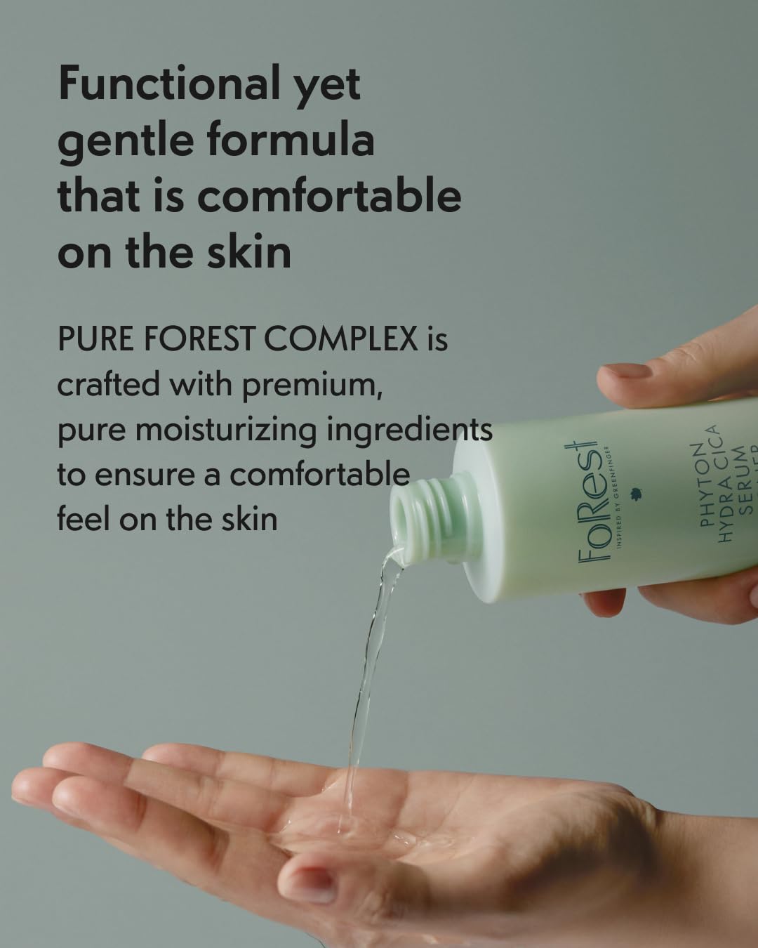 Forest Phyton Hydra CICA Serum Toner 6.76fl.oz, Moist Oil Double Layered, Long Lasting Hydration, Glowing Skin, Clean Beauty, Korean Skin Care