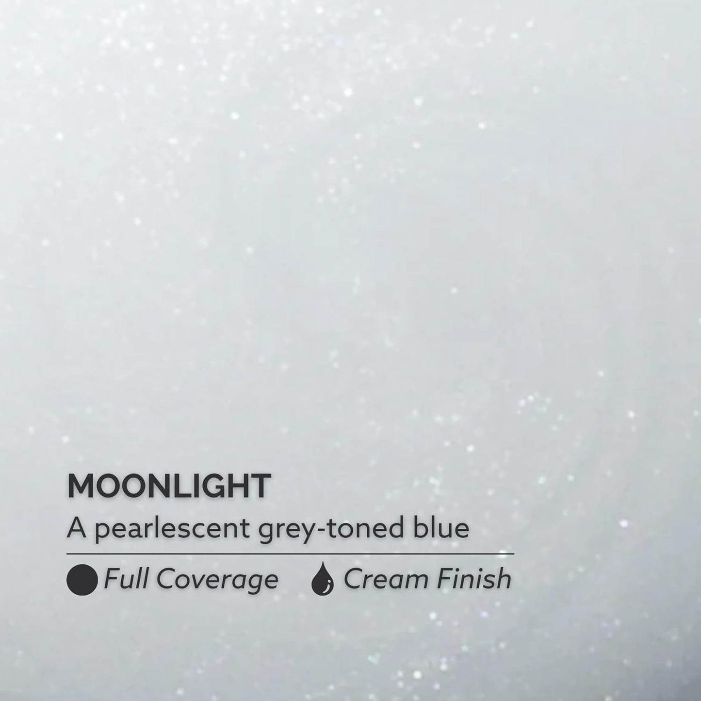 Dazzle Dry Nail Lacquer - Moonlight Pearlescent Grey-Toned Blue | Full Coverage 0.5 fl oz