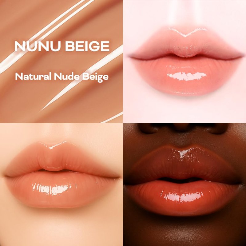 Melting Change Plumping Lip Balm - Hydrating Tinted Lip Plumper for Natural Volume | Non-Sticky K-Beauty Treatment (Nunu Beige)