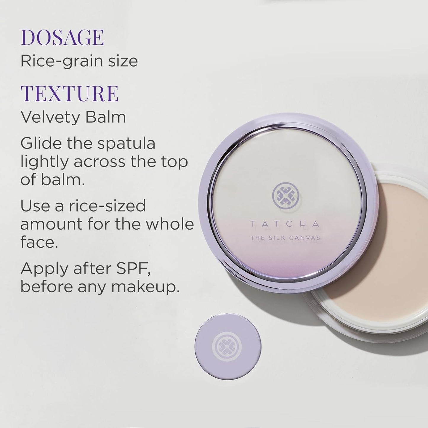 Tatcha The Silk Canvas Poreless Primer - Instantly Perfects Skin | 20g | 0.7 oz