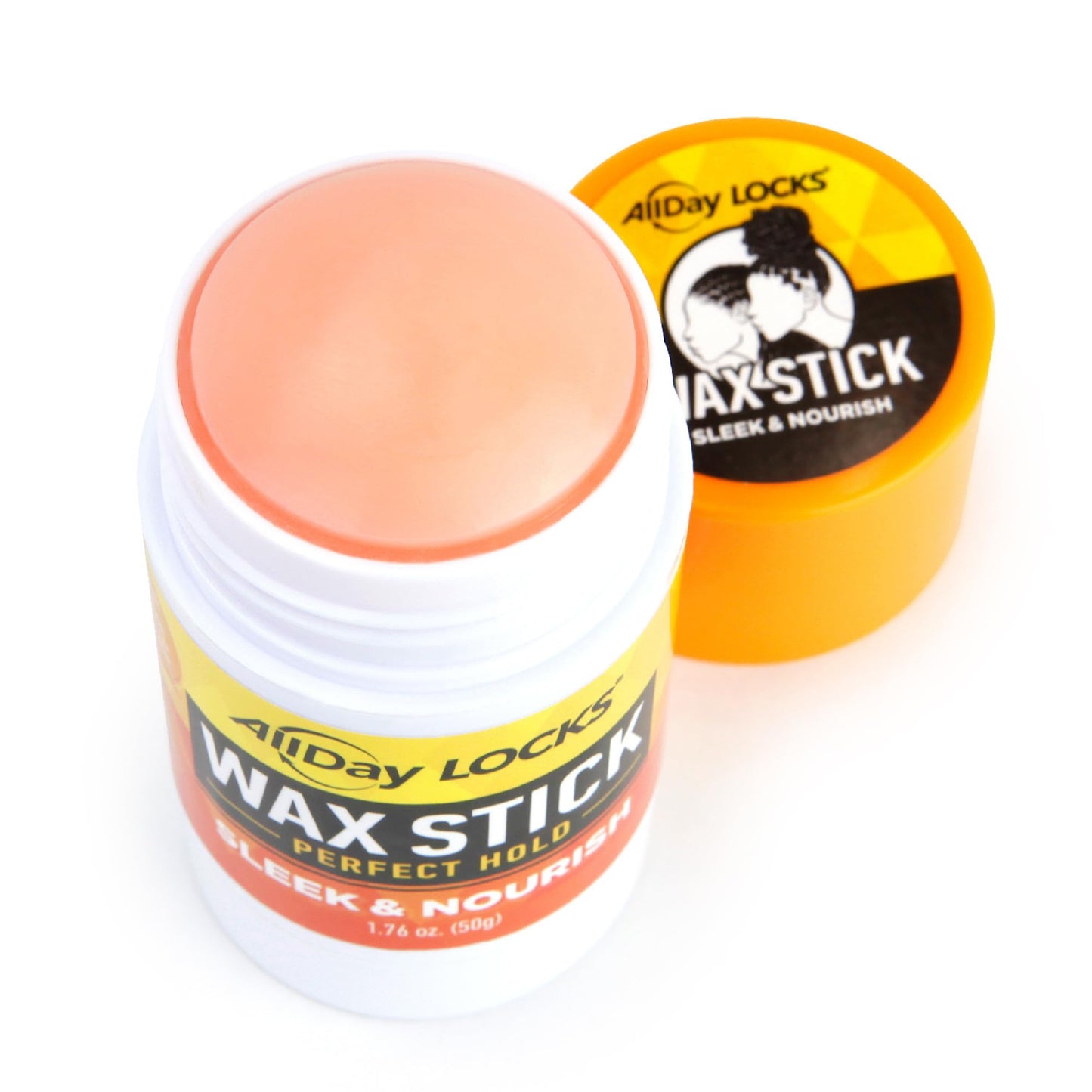 AllDay Locks Wax Stick - Hair Styling Edge Control Slick Stick, Strong Hold for Slick Backs, Natural Styles, Side Parts, and More, Wax Stick for Men and Women - 1.76 oz