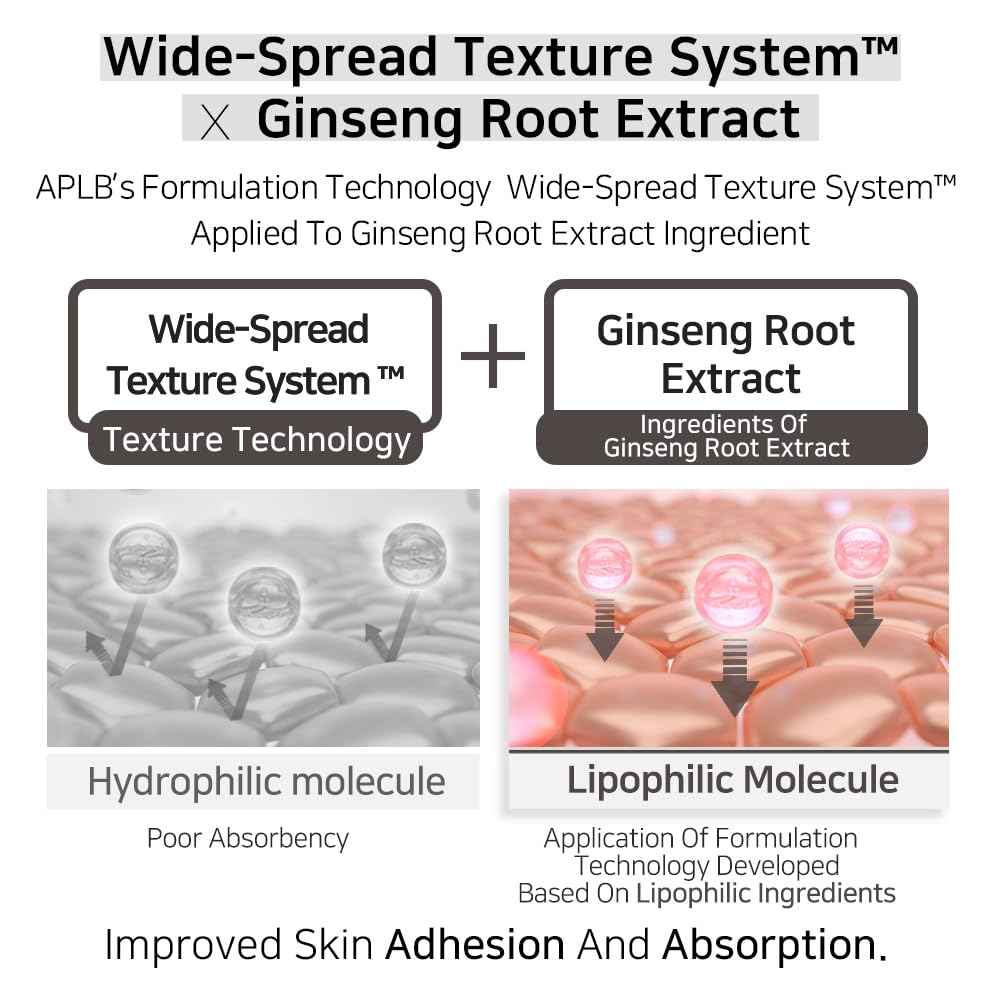 APLB Snail Mucin Ginseng Ampoule Serum | SNAIL MU GIN CEN™ 39.2% 1.35 FL.OZ/Korean Skincare, Wrinkle care, Pore care, Improve elasticity for firm skin