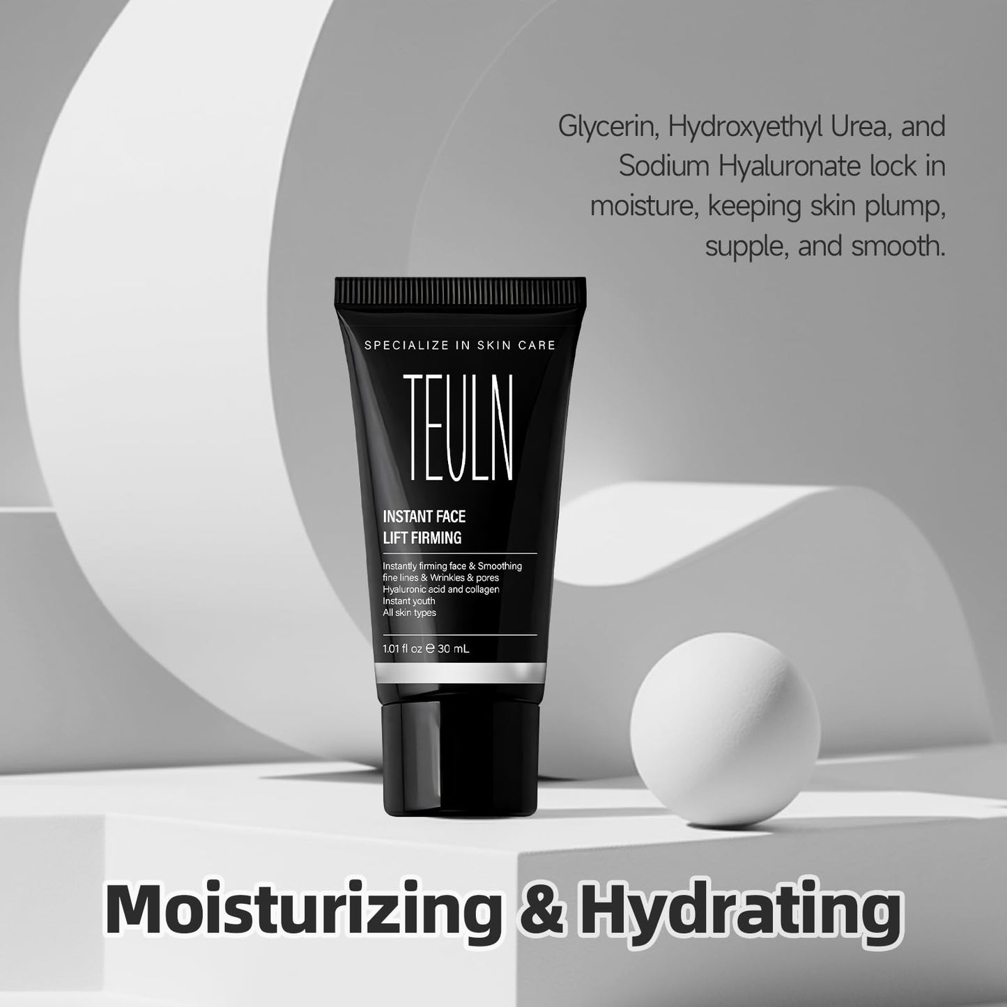 TEULN Instant Face Lift Cream,Instant Face Tightener, Smoothing Fine Lines, Wrinkles and Pores,face Tightening and Lifting，Rapidly Improves the Look of Aged Skin