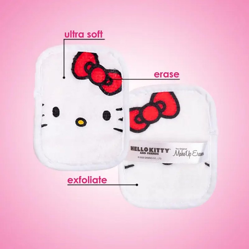 The Original MakeUp Eraser 7-Day Set, Erase All Makeup With Just Water, Including Waterproof Mascara, Eyeliner, Foundation, Lipstick, Sunscreen, and More! (Hello Kitty and Friends), 7ct.
