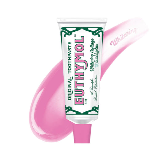 EUTHYMOL Whitening Toothpaste (3.7fl oz) - Stain Removal in 2 Weeks, Long-Lasting Freshness for Sensitive Gum & Teeth. Bad Breath, Cavity Prevention. Recyclable Aluminum Tube