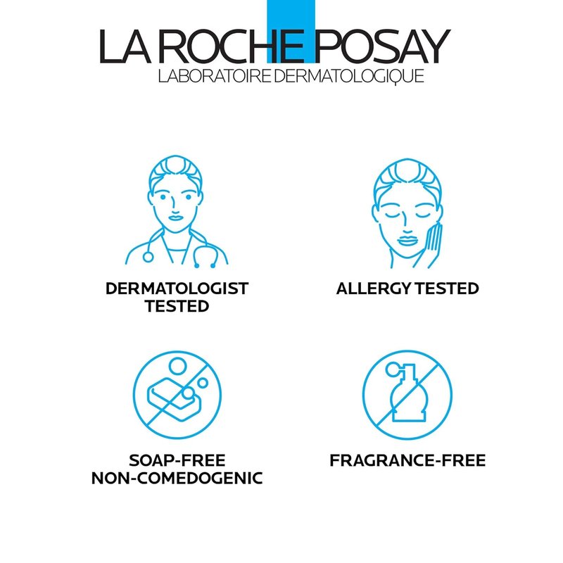 La Roche-Posay Effaclar Purifying Foaming Gel Cleanser - Oily Skin Face Wash with Zinc Pidolate, Alcohol-Free & Oil-Free