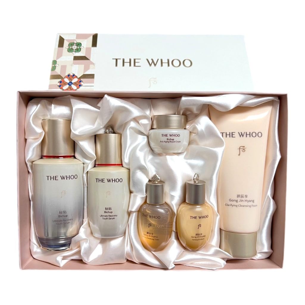 THE WHOO Bichup Ultimate Recovery Youth Serum Special SET. Excellent at The Improvement Efficacy of Skin Barrier, Skin Revitalizing, Moisturizing, Anti-Aging. Made in Korea